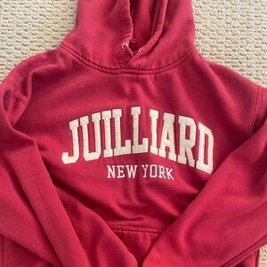 Red Juilliard hoodie size small